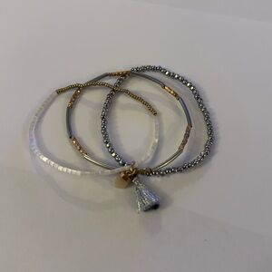 Keep Collective - Silver and Rose Gold Beaded Bracelet Set